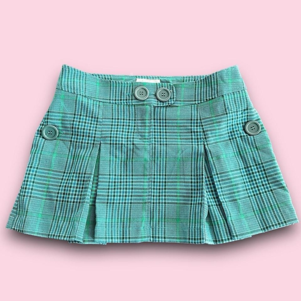 Y2K plaid mini skirt